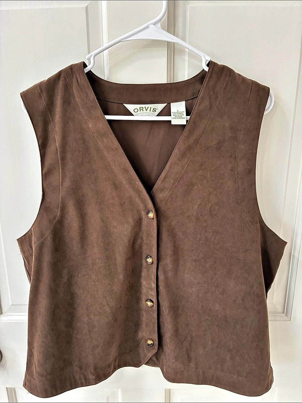 Orvis Brown Vest Size Large